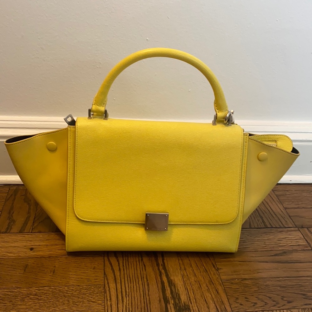 Celine Trapeze Yellow bag